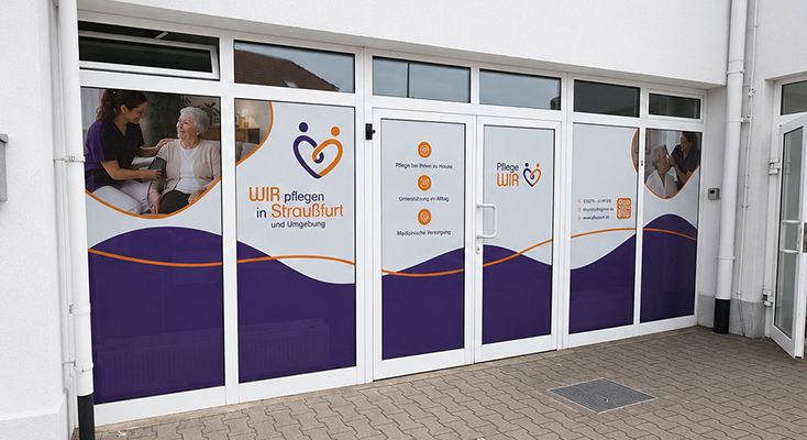 Ein Foto vom Standort des ambulanten Pflegedienstes PflegeWIR in Straußfurt.